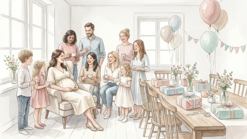 ベビーシャワーとは妊婦さんを祝うパーティーイベントのイメージ